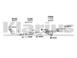 KLARIUS 330437E išmetimo sistema 
 Išmetimo sistema -> Išmetimo sistema, visa