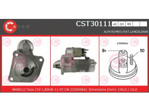 CASCO CST30111RS starteris 
 Elektros įranga -> Starterio sistema -> Starteris
46823543, 51782321, 51832954, 55192482