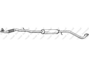BOSAL 292-005 vidurinis duslintuvas 
 Išmetimo sistema -> Duslintuvas
96414825, 96591506