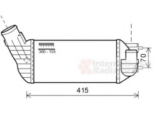 VAN WEZEL 40004360 tarpinis suslėgto oro aušintuvas, kompresorius 
 Variklis -> Oro tiekimas -> Įkrovos agregatas (turbo/superįkrova) -> Tarpinis suslėgto oro aušintuvas
0384P8