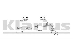 KLARIUS 330896U išmetimo sistema 
 Išmetimo sistema -> Išmetimo sistema, visa