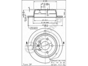 BREMBO 08.6968.10 stabdžių diskas 
 Stabdžių sistema -> Diskinis stabdys -> Stabdžių diskas
6384230112