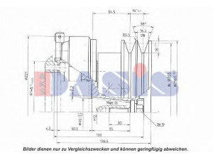 AKS DASIS 851172N magnetinė sankaba, oro kondicionieriaus kompresorius
