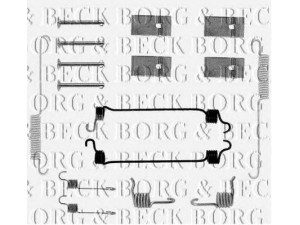 BORG & BECK BBK6026 priedų komplektas, diskinių stabdžių trinkelės