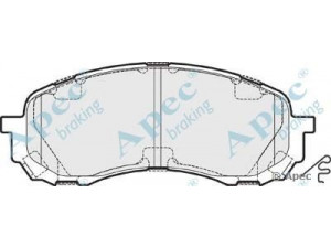 APEC braking PAD1644 stabdžių trinkelių rinkinys, diskinis stabdys 
 Techninės priežiūros dalys -> Papildomas remontas
26296AE190, 26296AE200