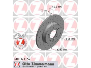 ZIMMERMANN 600.3213.52 stabdžių diskas 
 Dviratė transporto priemonės -> Stabdžių sistema -> Stabdžių diskai / priedai
701 615 601 A, 7D0 615 601, 7D0 615 601 B