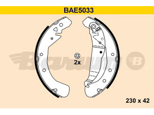 BARUM BAE5033 stabdžių trinkelių komplektas 
 Techninės priežiūros dalys -> Papildomas remontas
16 05 064, 16 05 969, 93170618