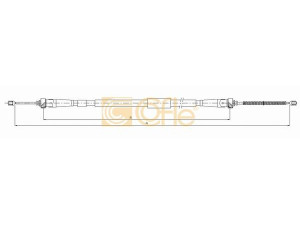 COFLE 11.6604 trosas, stovėjimo stabdys 
 Stabdžių sistema -> Valdymo svirtys/trosai
365315806R