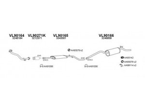 VENEPORTE 900172 išmetimo sistema 
 Išmetimo sistema -> Išmetimo sistema, visa