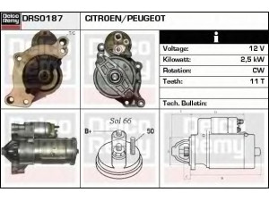 DELCO REMY DRS0187 starteris 
 Elektros įranga -> Starterio sistema -> Starteris
5802AW, 5802CA, 9654561480