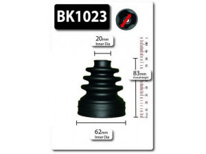 SHAFTEC BK1023 gofruotoji membrana, kardaninis velenas 
 Ratų pavara -> Gofruotoji membrana