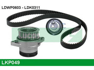 LUCAS ENGINE DRIVE LKP049 vandens siurblio ir paskirstymo diržo komplektas 
 Aušinimo sistema -> Vandens siurblys/tarpiklis -> Vandens siurblys