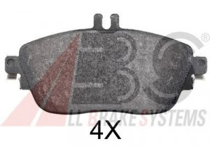 A.B.S. 37911 stabdžių trinkelių rinkinys, diskinis stabdys 
 Techninės priežiūros dalys -> Papildomas remontas
0064204620, 0064208520, A0064204620