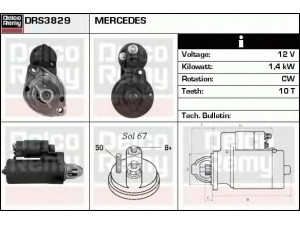 DELCO REMY DRS3829 starteris 
 Elektros įranga -> Starterio sistema -> Starteris