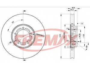 FREMAX BD-5611 stabdžių diskas 
 Stabdžių sistema -> Diskinis stabdys -> Stabdžių diskas
5025611, 5029816