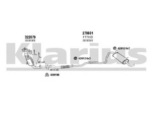 KLARIUS 330865E išmetimo sistema 
 Išmetimo sistema -> Išmetimo sistema, visa