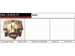 DELCO REMY DC80879 stabdžių apkaba 
 Dviratė transporto priemonės -> Stabdžių sistema -> Stabdžių apkaba / priedai
34 11 1 151 582, 34 11 1 151 584