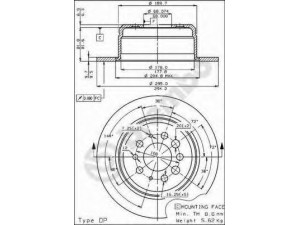 BREMBO 08.1744.10 stabdžių diskas 
 Stabdžių sistema -> Diskinis stabdys -> Stabdžių diskas
270731, 676812