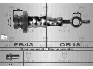 MAL? 8617 stabdžių žarnelė 
 Stabdžių sistema -> Stabdžių žarnelės
562304, 97134830, 8944033223, 4301615