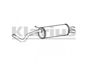KLARIUS SE134A galinis duslintuvas 
 Išmetimo sistema -> Duslintuvas
6Q6253609S, 6Q6253609S, 6Q6253609S