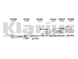 KLARIUS 960059U išmetimo sistema