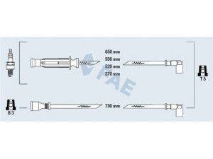 FAE 85740 uždegimo laido komplektas 
 Kibirkšties / kaitinamasis uždegimas -> Uždegimo laidai/jungtys
GHT 270, GHT 282