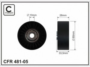 CAFFARO 481-05 kreipiantysis skriemulys, V formos rumbuotas diržas 
 Diržinė pavara -> V formos rumbuotas diržas/komplektas -> Laisvasis/kreipiamasis skriemulys
11287556251, 7556251