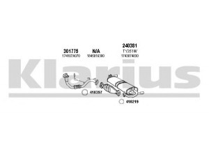 KLARIUS 900143E išmetimo sistema 
 Išmetimo sistema -> Išmetimo sistema, visa