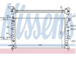 NISSENS 63078 radiatorius, variklio aušinimas 
 Aušinimo sistema -> Radiatorius/alyvos aušintuvas -> Radiatorius/dalys
1300 161, 1300 181, 52464543, 52464553