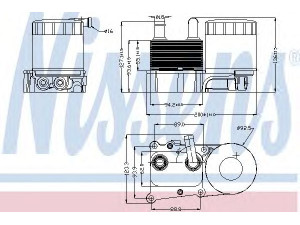 NISSENS 90706 alyvos aušintuvas, variklio alyva 
 Aušinimo sistema -> Radiatorius/alyvos aušintuvas -> Alyvos aušintuvas
7T1Q6B624AA