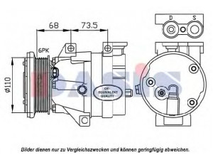 AKS DASIS 850678N kompresorius, oro kondicionierius 
 Oro kondicionavimas -> Kompresorius/dalys