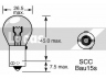 LUCAS ELECTRICAL LLB581 lemputė, indikatorius 
 Elektros įranga -> Šviesos -> Kombinuotas galinis žibintas/dalys -> Kombinuoto galinio žibinto lemputė
0015449144, 0015449194, LR000702