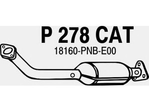FENNO P278CAT katalizatoriaus keitiklis 
 Išmetimo sistema -> Katalizatoriaus keitiklis
BM91057H, 18160-PNBE00
