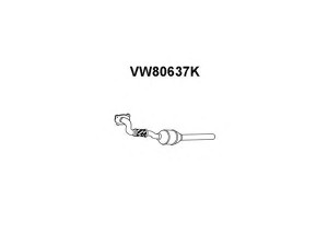 VENEPORTE VW80637K katalizatoriaus keitiklis 
 Išmetimo sistema -> Katalizatoriaus keitiklis
6K0253058LX