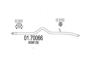MTS 01.70066 išleidimo kolektorius 
 Išmetimo sistema -> Išmetimo vamzdžiai
4096136