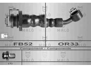 MAL? 80108 stabdžių žarnelė 
 Stabdžių sistema -> Stabdžių žarnelės
5158063B00, 5158063BB0