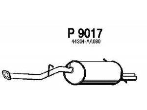 FENNO P9017 galinis duslintuvas 
 Išmetimo sistema -> Duslintuvas
44304-AA080, 44304-AA110, 44304-AA120