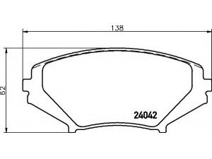 HELLA 8DB 355 010-881 stabdžių trinkelių rinkinys, diskinis stabdys 
 Techninės priežiūros dalys -> Papildomas remontas
F1Y13323ZB, F1Y93323ZA, F1YA3323ZA