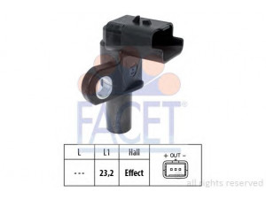 FACET 9.0332 jutiklis, skirstomojo veleno padėtis 
 Elektros įranga -> Jutikliai
1920 ES, 96 435 790 80, 9643579080