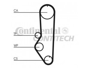 CONTITECH CT688 paskirstymo diržas 
 Techninės priežiūros dalys -> Papildomas remontas
1653888, 1660555, 6092137, 6109189