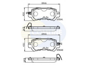 COMLINE CBP32241 stabdžių trinkelių rinkinys, diskinis stabdys 
 Techninės priežiūros dalys -> Papildomas remontas
K0Y12648Z, K0Y12648ZA