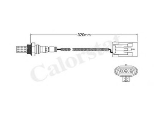 CALORSTAT by Vernet LS110006 lambda jutiklis 
 Variklis -> Variklio elektra
855321, 855332, 25133607, 25163613