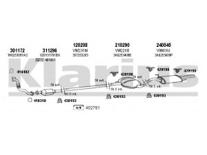 KLARIUS 930614E išmetimo sistema 
 Išmetimo sistema -> Išmetimo sistema, visa