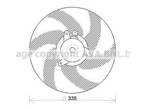 AVA QUALITY COOLING PE7533 ventiliatorius, radiatoriaus 
 Aušinimo sistema -> Oro aušinimas
1250E9, 125474, 1250E9, 125474