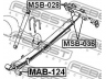 FEBEST MAB-124 įvorė, lakštinė lingė 
 Pakaba -> Lakštinė spyruoklinė pakaba
MB515925