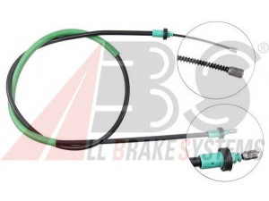 A.B.S. K19066 trosas, stovėjimo stabdys 
 Stabdžių sistema -> Valdymo svirtys/trosai
6001547169, 8200 380 738, 6001 547 169