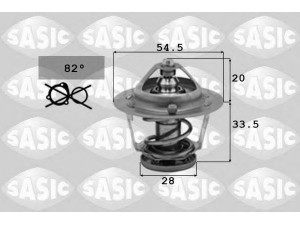 SASIC 3306041 termostatas, aušinimo skystis 
 Aušinimo sistema -> Termostatas/tarpiklis -> Thermostat
1953232, 2120016A00, 2120016A05