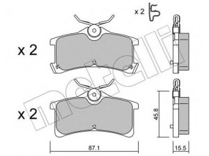 METELLI 22-0449-0 stabdžių trinkelių rinkinys, diskinis stabdys 
 Techninės priežiūros dalys -> Papildomas remontas
04466-02010, 04466-02060, 04466-20130