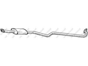 BOSAL 287-427 vidurinis duslintuvas 
 Išmetimo sistema -> Duslintuvas
17420-16580