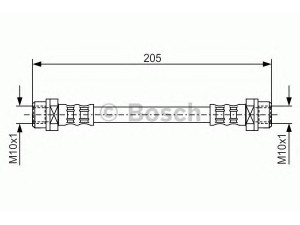BOSCH 1 987 476 477 stabdžių žarnelė 
 Stabdžių sistema -> Stabdžių žarnelės
34 30 6 762 838, 34 30 6 789 433